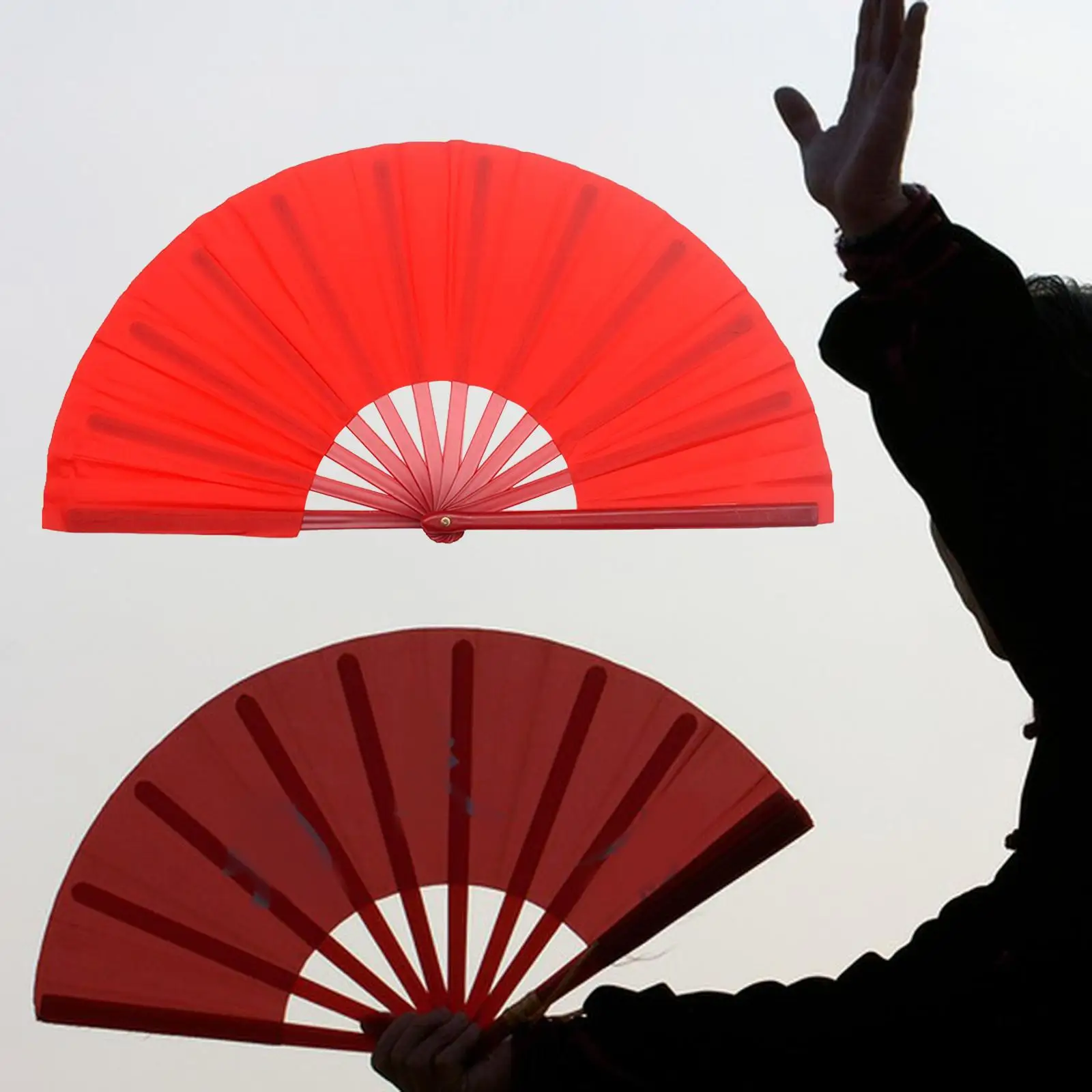 Foldable Fans Martial Arts Fans Portable for Men And Women Red Gifts