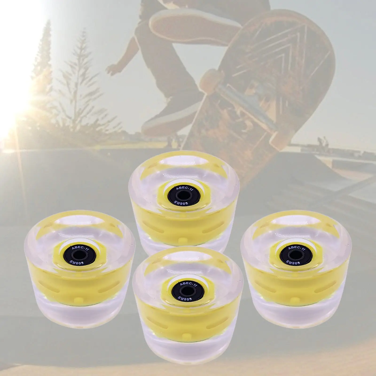 70mm Skateboard Longboard Wheel 80A (Set of 4)