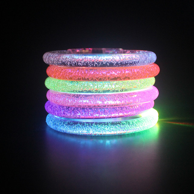 NEW 10/20/30/40/50/60pcs Led Bracelet Wristband Glow In The Dark Party  Favor Supplies Light Up Bracelet Toys Wedding Decorat - AliExpress