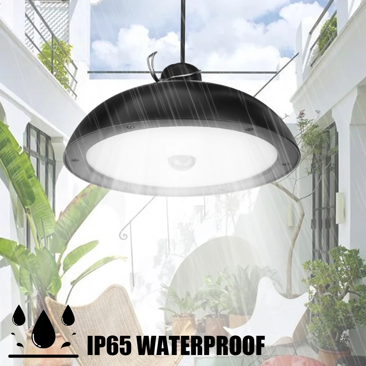 garden flood lights 1000W 900LM Solar Lamp with Remote Control Induction Pendant Light Waterproof Super Bright Outdoor Garden Yard Camping outdoor floodlight