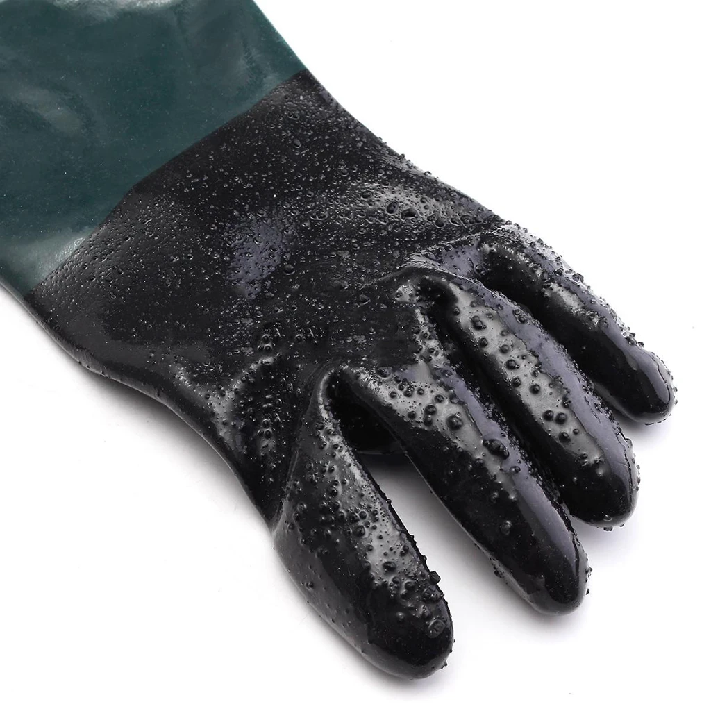 1Pair PVC Labour Protection Gloves Sand Blasting Gloves Hand Protection