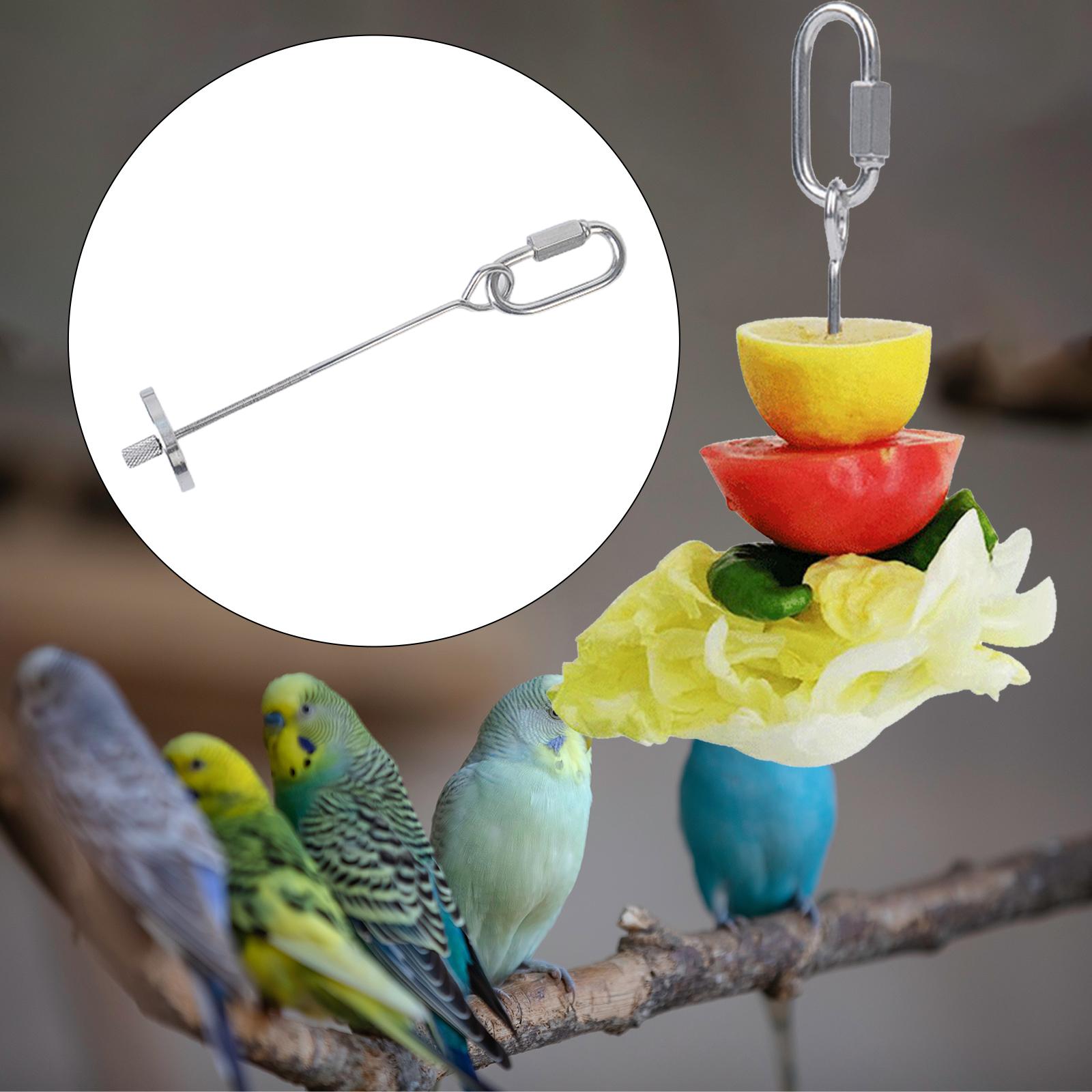 Pet Vegetable Skewer Bird Feeder Veggies Meat Skewer Durable Parrots Food Racks