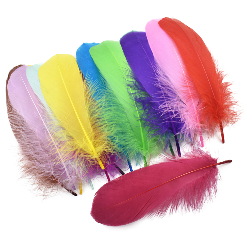 Description Picture 4 of item20Pcs/Lot Colored Goose Feathers for Crafts Decoration DIY Handicraft Accessories Dream Catcher White Geese Feather Plumes Decor