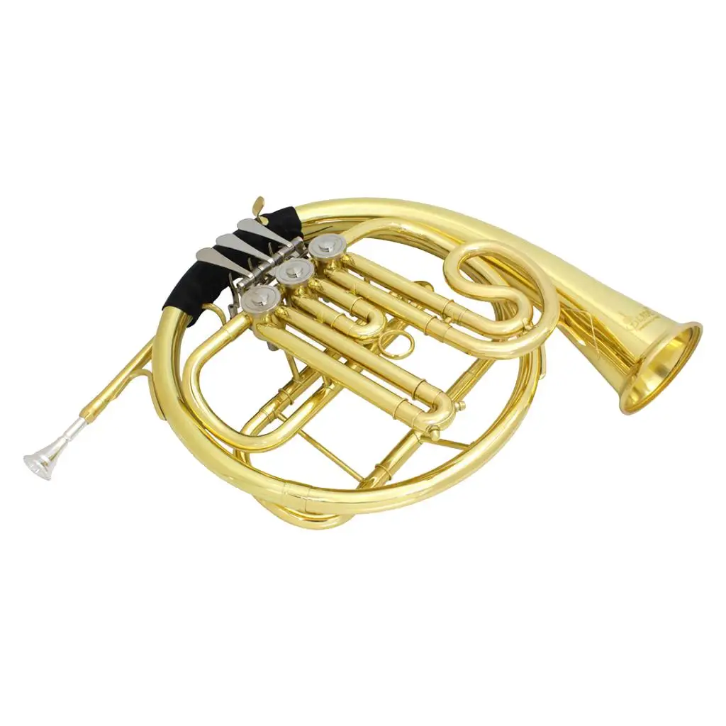 Three Button Brass Instrument Trumpet with Cleaning Care Kit Accessory