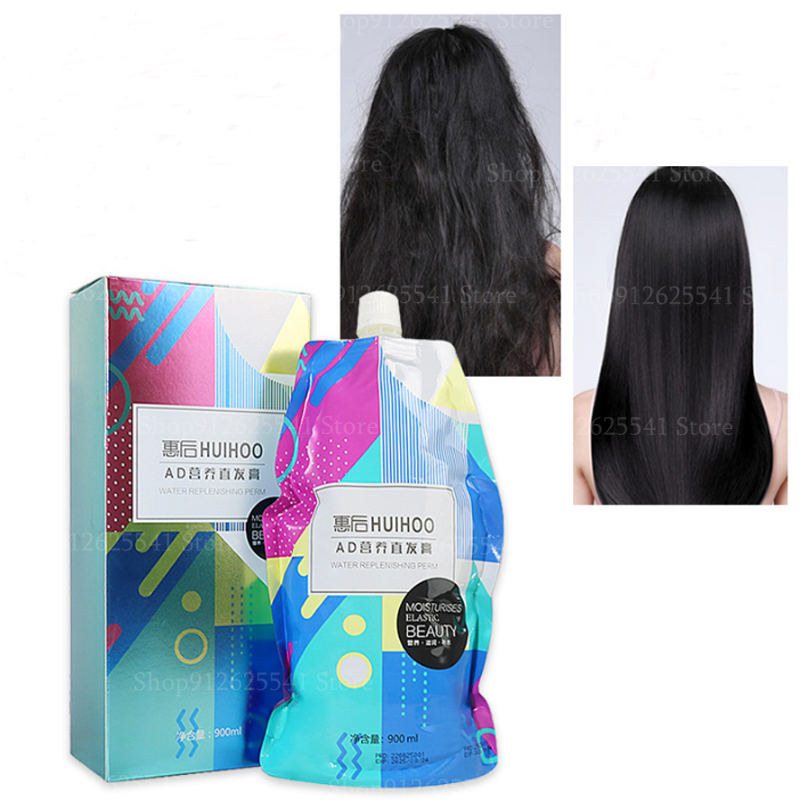 Description Picture 2 of item900ML 3 in 1 Keratin Hair Straightening Cream softening Hair Relaxers Straightening Cream for Barbershop Salon Hair Treatment