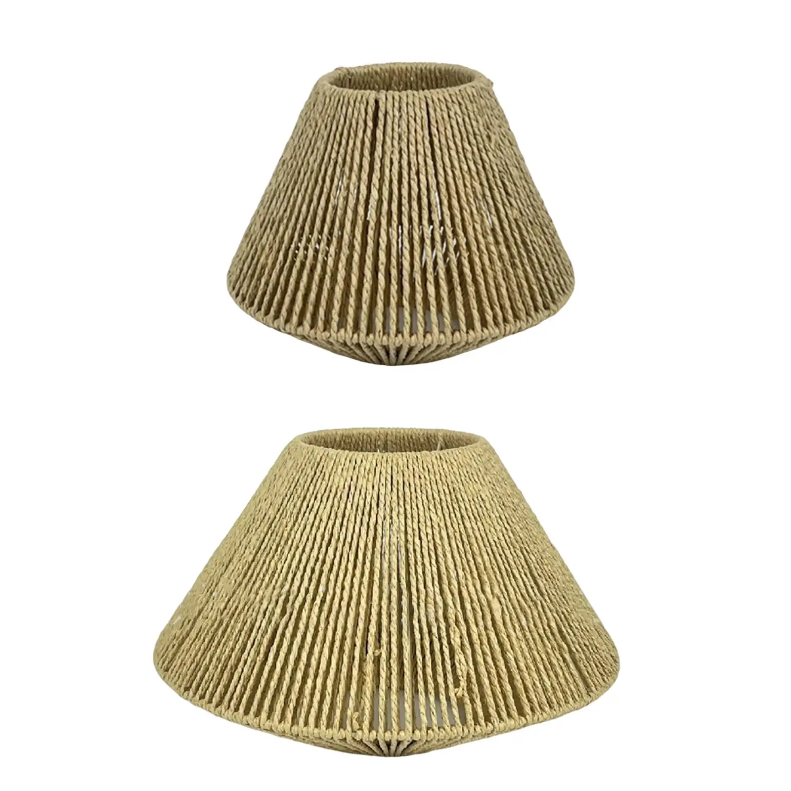 Rustic Chandelier Cover Light Cover Replacement Removable Handwoven Lampshade for Dining Room Restaurant Bedroom Bar Decor