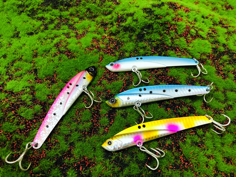 110mm 44g Sinking VIB Angeln Köder Forelle Bass Köder Salzwasser Swimbait Metall Jig Wobbler Angeln Pesca Metall Vib locken – Detail 10