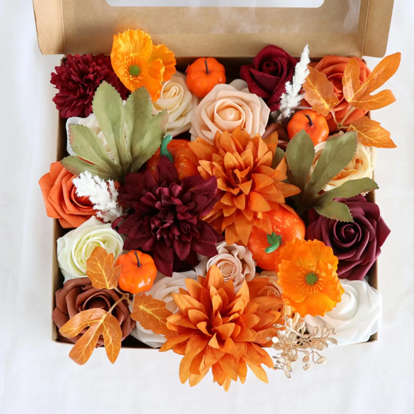 Artificial Flowers Box Set Silk Flowers for Party Indoor Outdoor