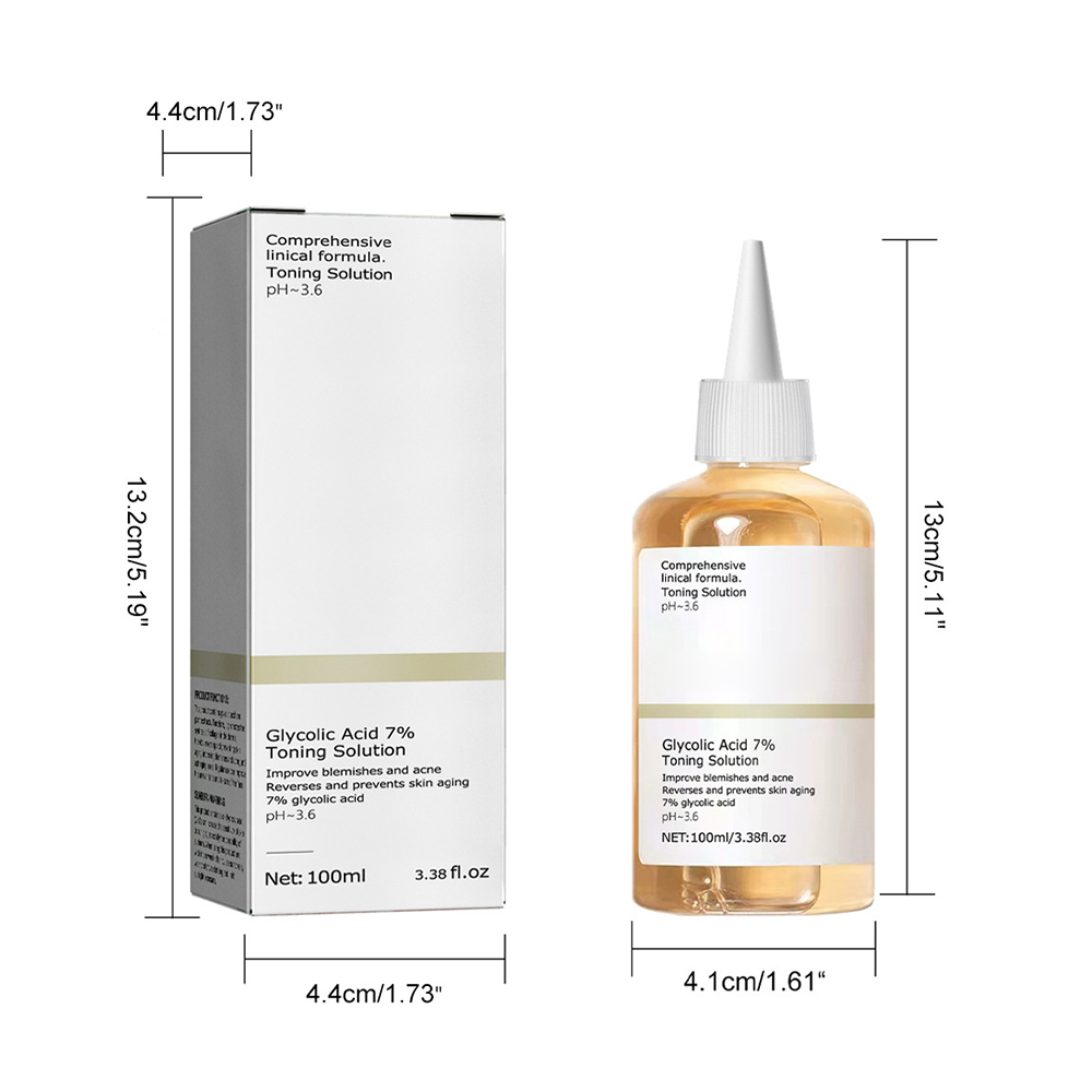 Best of 100ml Repairing Facial Oil Nourishing Gentle Glycolic Acid Toner Face Essence Glycolic Acid 7% Toning Solution Skin Care Reviews & Tips - Image 2