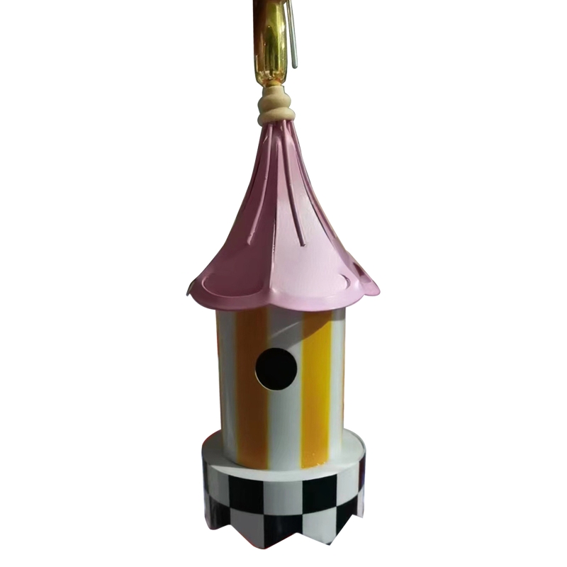 Title 4, Bird Feeder with Roof Hanging Birdhouse Delicat...