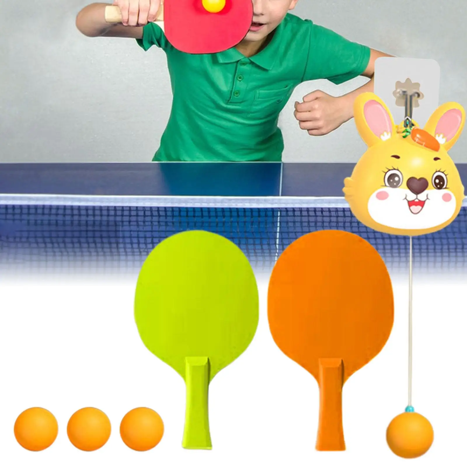 Indoor Hanging Table Self Training No Need Table Tennis Practice Equipment for Adults Kids