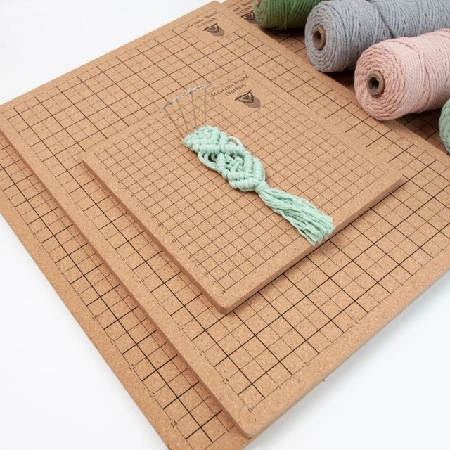 Foam Macrame Board with Grids 300×400mm for Bracelet Craft Crochet Project  