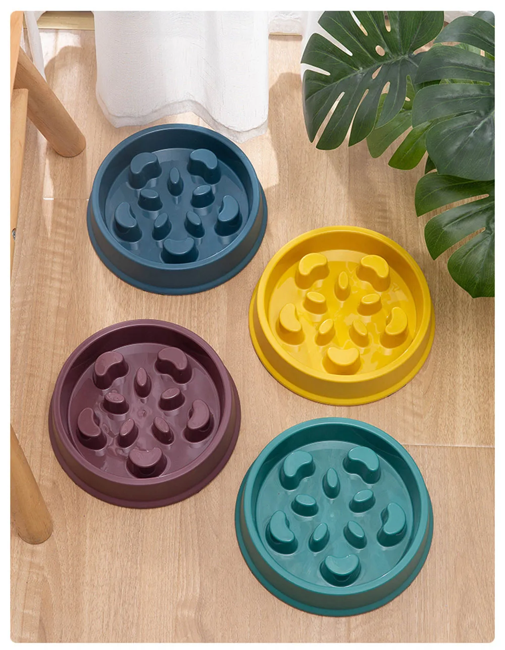 Title 5, Pet Slow Food Bowl Small Dog Choke-proof Bowl N...