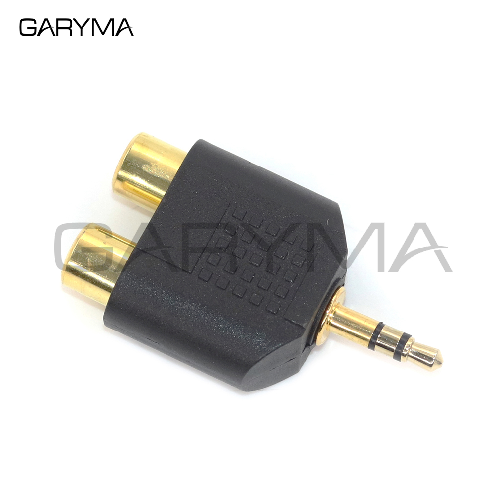1 Stück vergoldeter 3,5-mm-Stereo-Stecker auf Doppel-RCA-Buchse Adapter Y-Splitter RCA-Audio-Adapteranschluss – Detail 6
