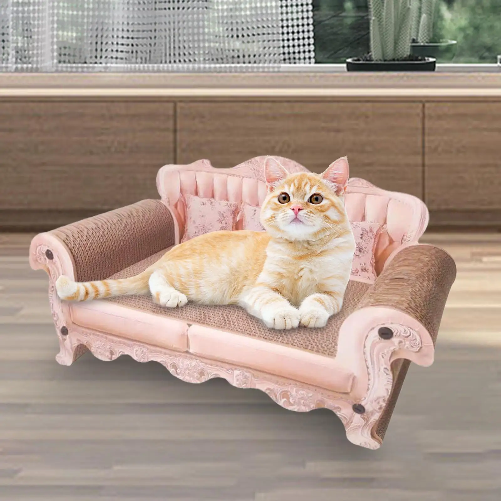 Cat Scratching Board Claw Scratching Board Activity Toys Cats Nest Grind Claws Cat Bed Cats Scratcher Pad for Kitten Indoor