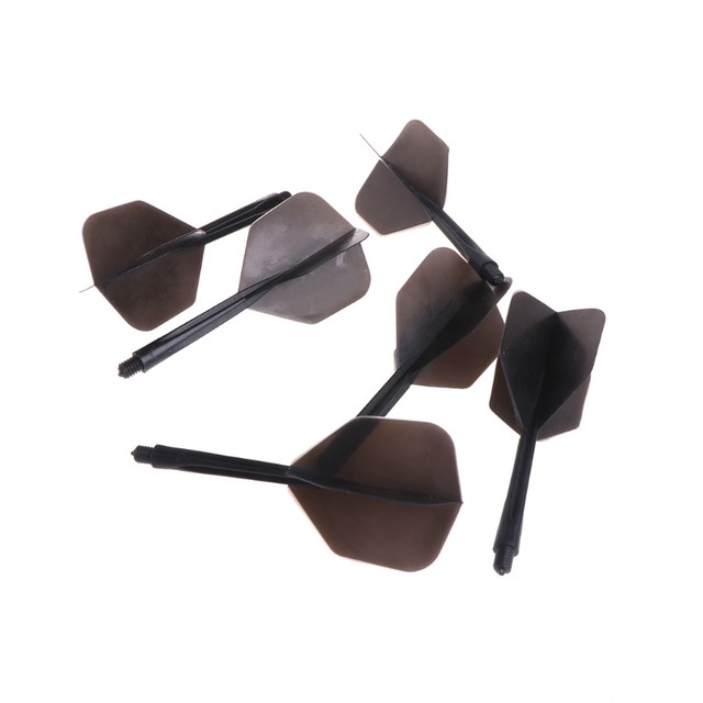 12 Pezzi Freccette Con Alette Integrate - 2BA, 75 Mm, In Plastica PP, Bianco E Nero