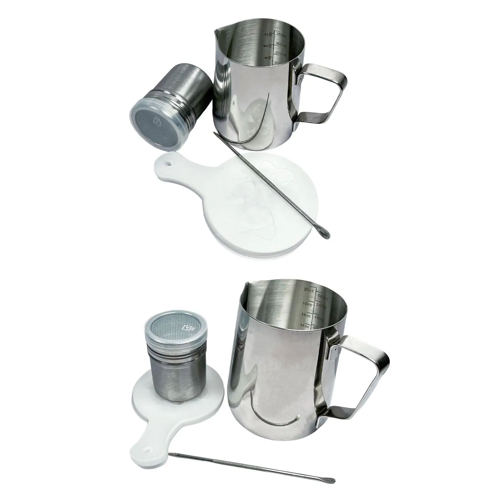 Stainless Steel Milk Frothing Mugs Frother Steamer Cup Espresso Steaming Cups Coffee Milk Frothing Jug Kitchen Cafe Home Kitchen