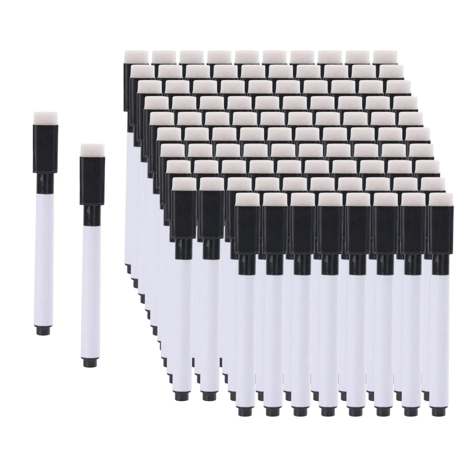 100x Whiteboard Marker Pens White Board Pen Writing Pen with Water Colour Writing for School Supplies Home Teachers Kids