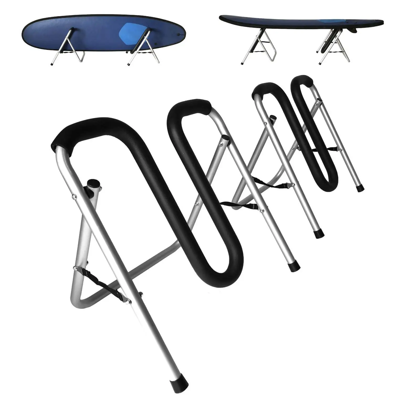 Foldable Surfboard Rack, Surfboard Storage Holder with Foam Protector, Surfboard Stand