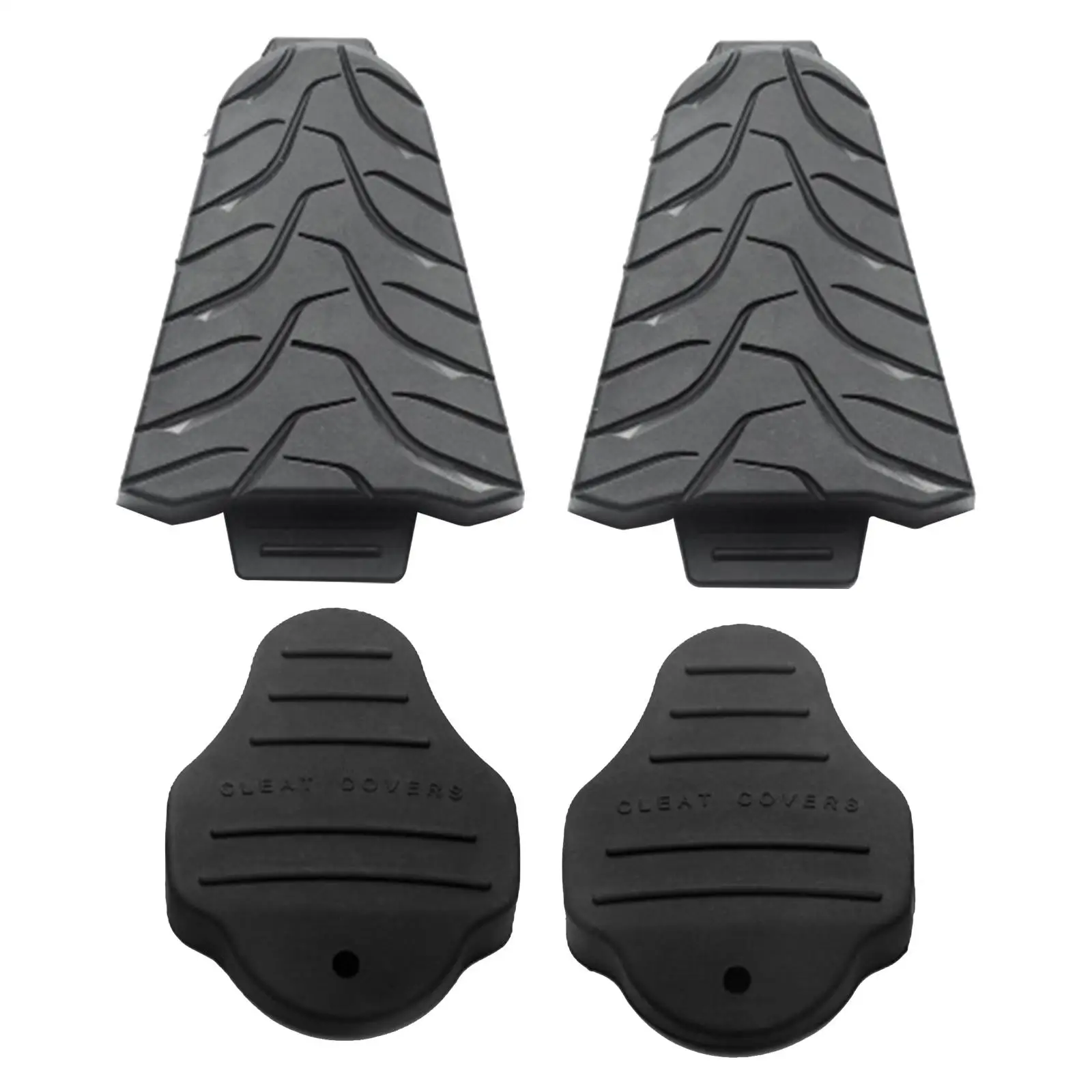 2 Pieces Bike Pedal Cleat Covers Platform Pedal Converter Universal Quick Release Riding Shoes Part Bike Cleat Cover