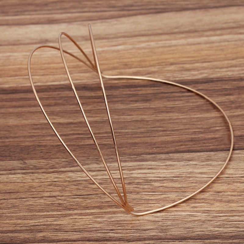 Y166 Einfache Diy Stirnband Blank Basis Frauen Studenten Waschen Gesicht Haarband Krone Stirnbänder Drei Layered Diy Haar Hoop Basis – Detail 9