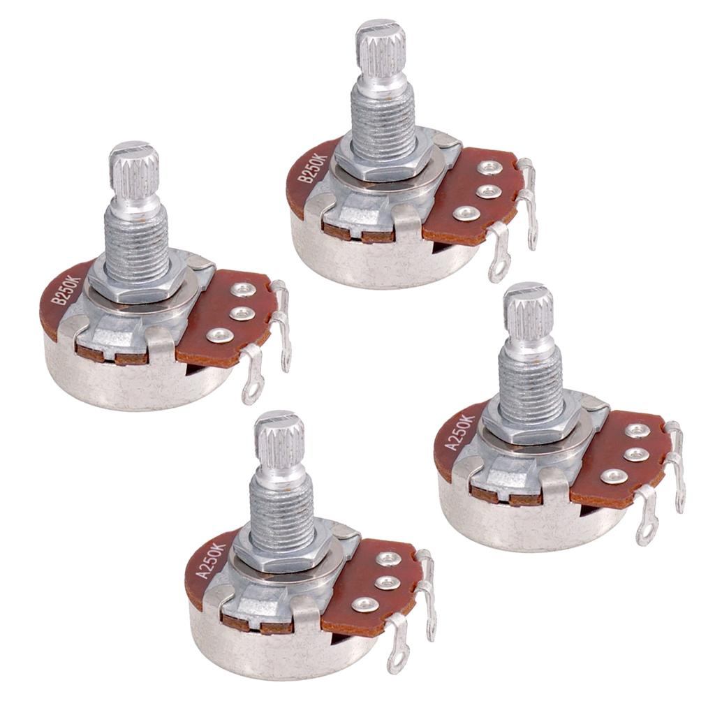 Guitar potentiometer, 24mm diameter body, 18mm shaft,  ,   or Volume