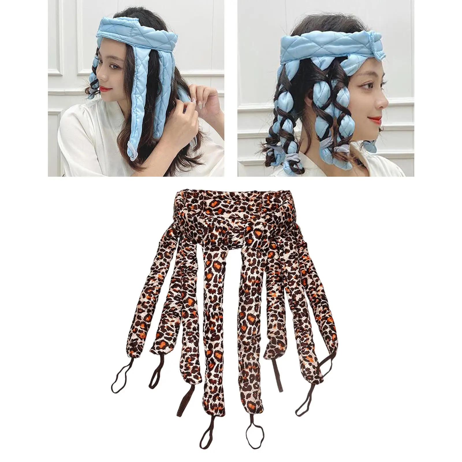 Octopus Curler Overnight Curls Headband Lazy Curlers Soft Satin