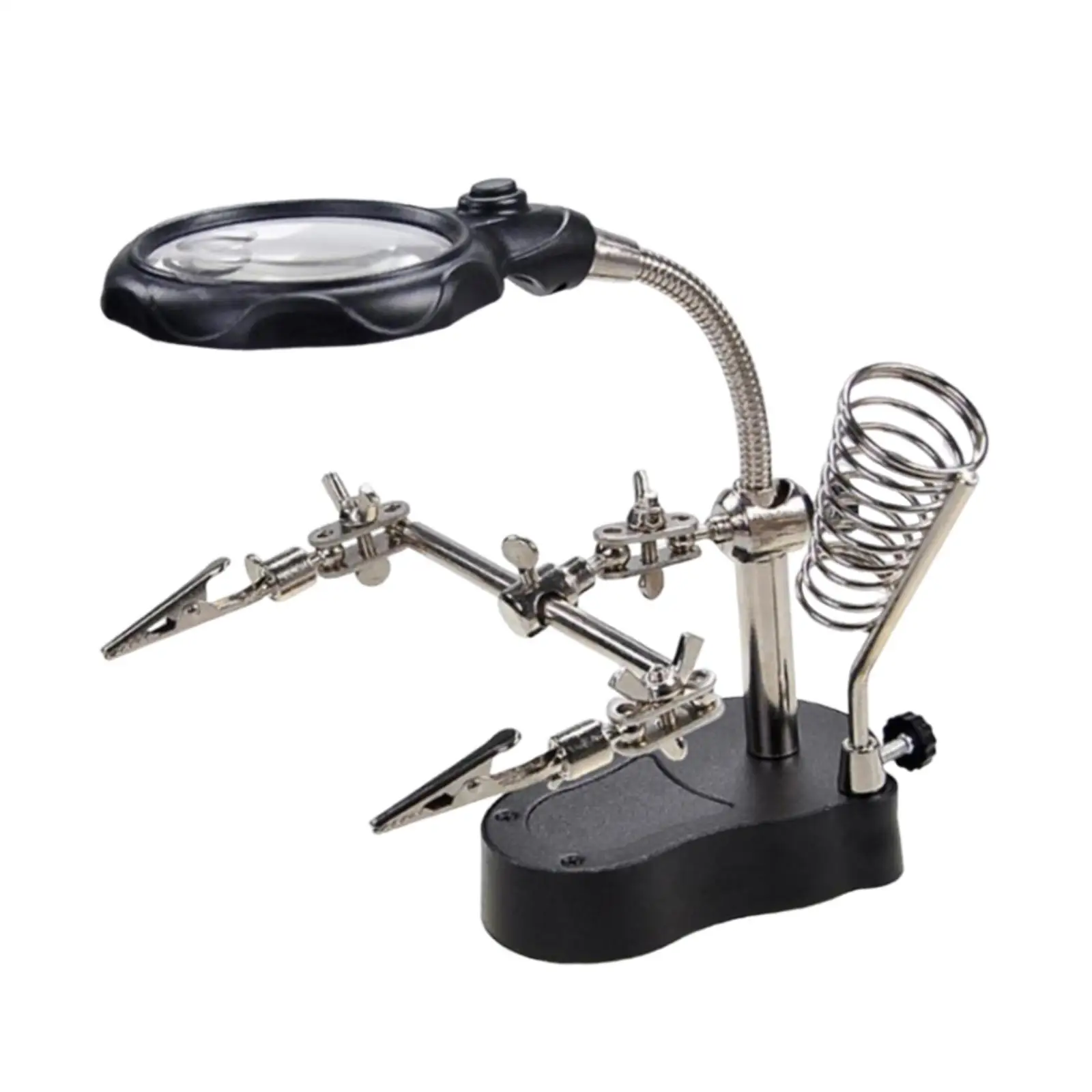 Magnifying Soldering Station Magnifying Desk Lamp Jewelry Making Tools Soldering Repair Tool for Soldering Painting Miniature