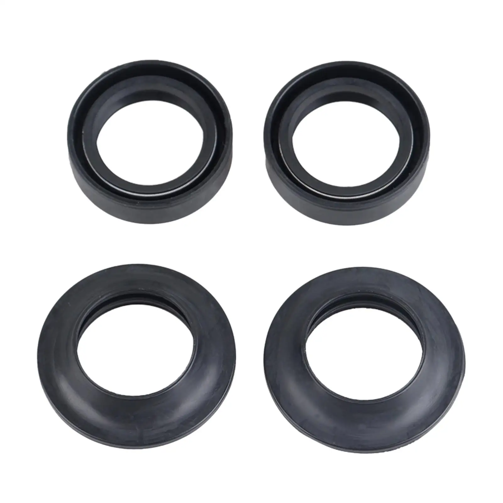 4 Pieces Front Fork Dust and Oil Seal Kit Replaces for Yamaha Yz60