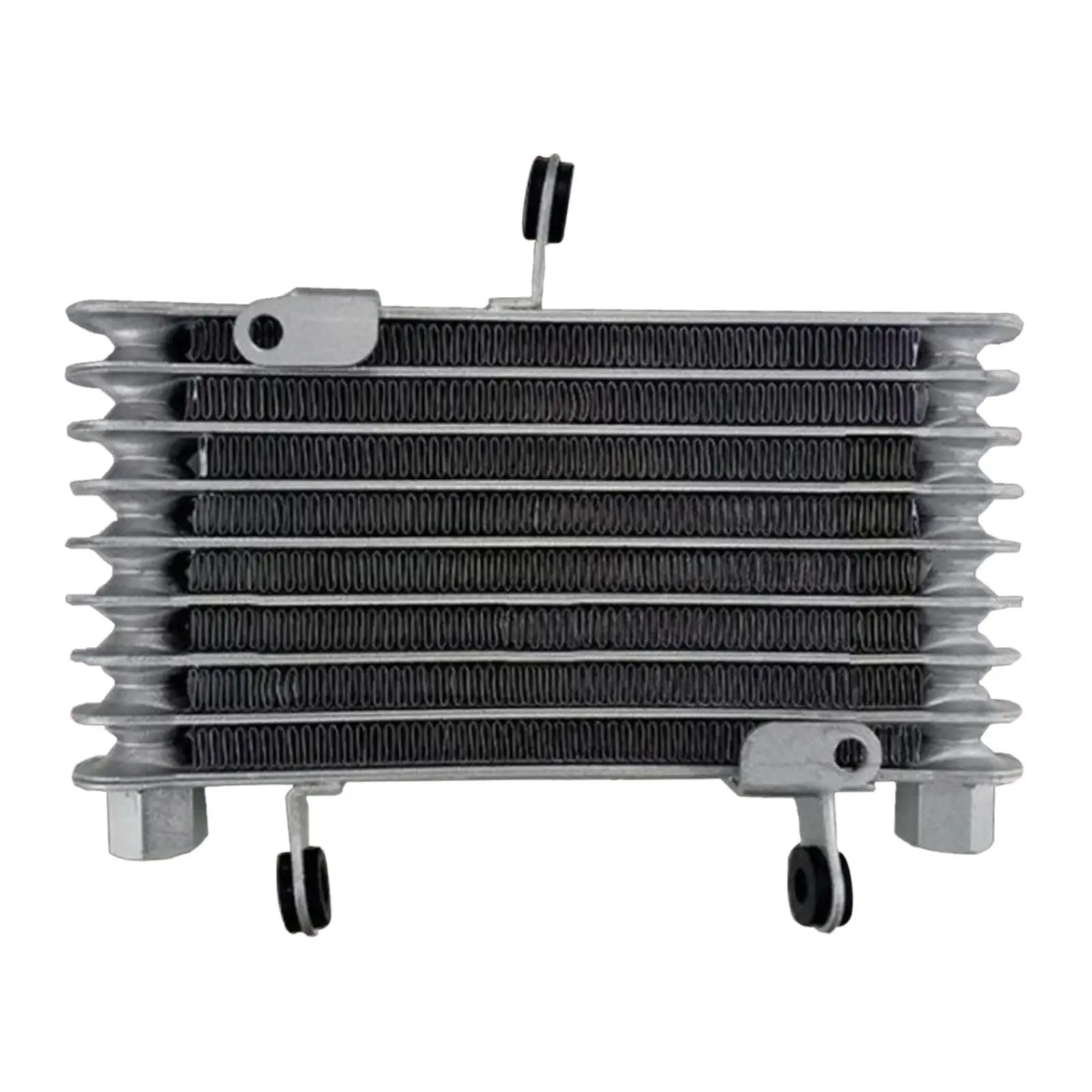 Aluminium Alloy Oil Cooling Cooler Radiator Replacements Accessories Universal Engine Transmission Silver 255x197mm