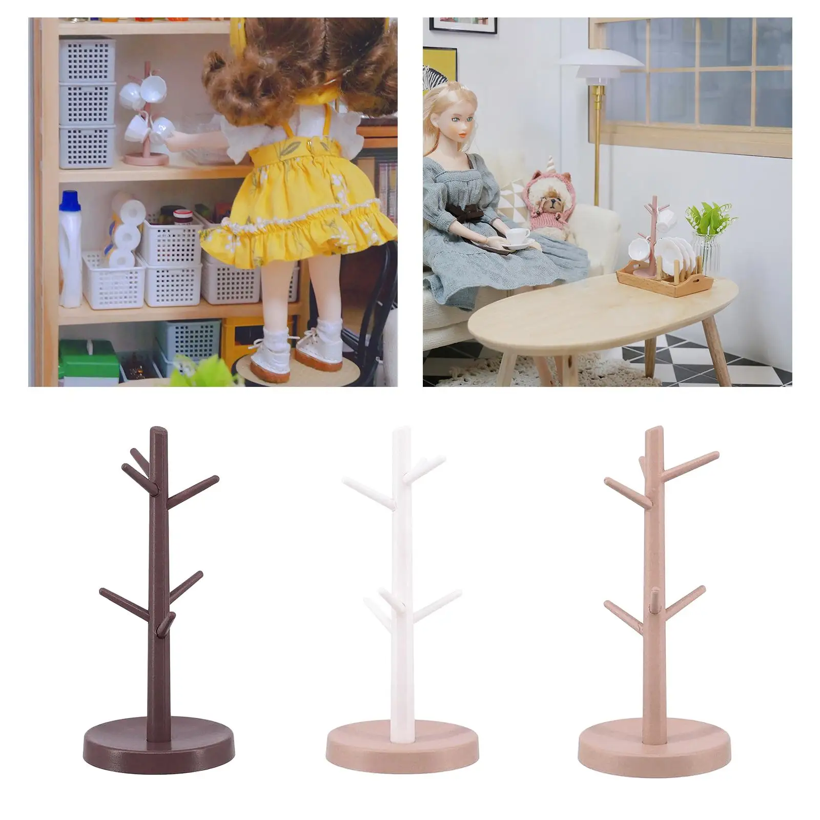 1:6 1:12 Dolls House Movable  Holder Stand Miniature Toy Decorative