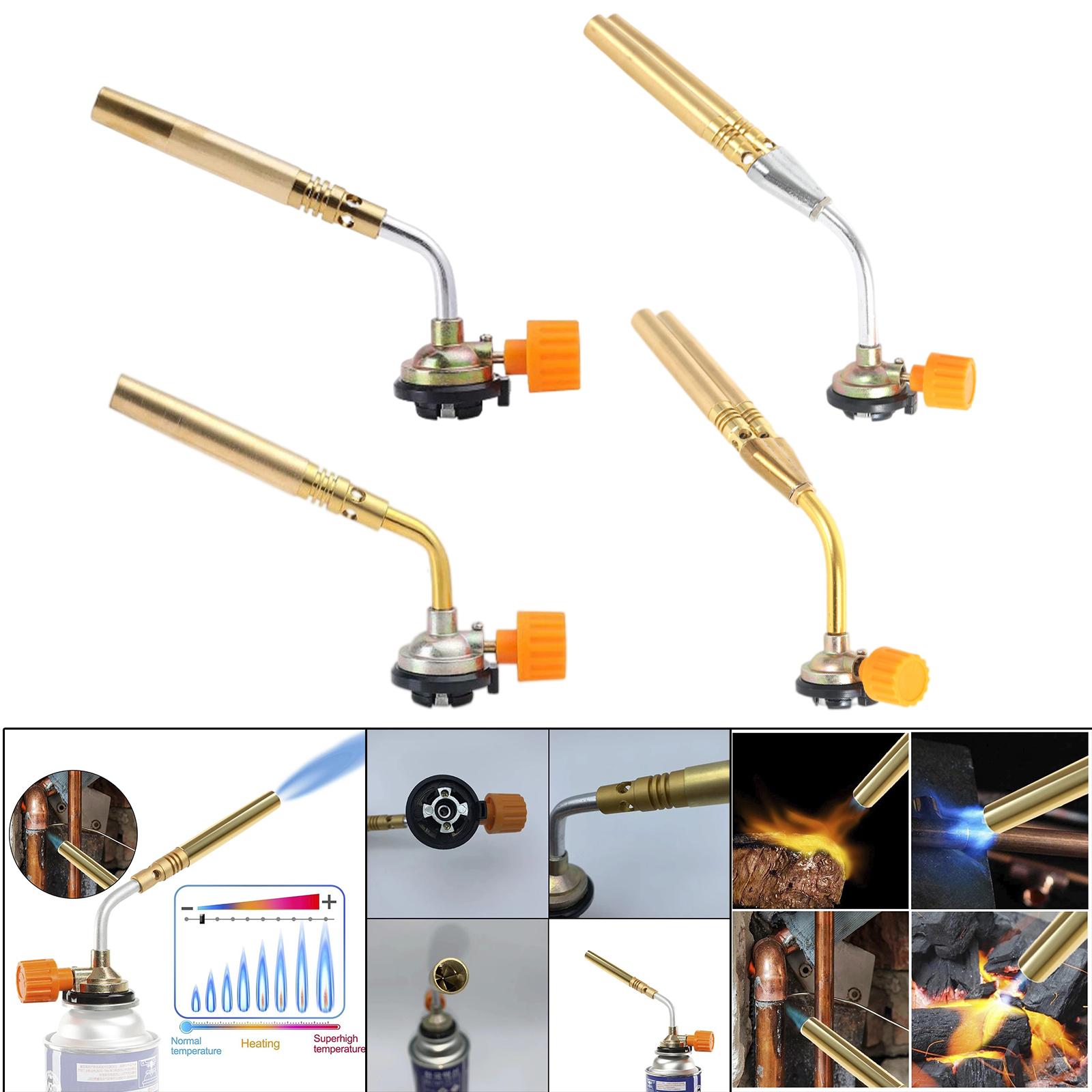 Gas Torch W/ Card Inetrface Stainless Steel Tube Burning Soldering Heat Gun for Outdoor