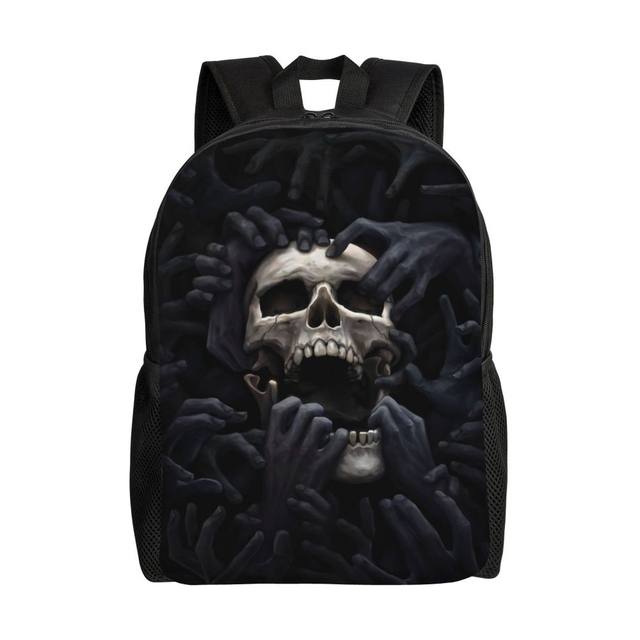 Halloween popular Skulls Backpack For Kids and Adults / Skulls Laptop Backpack / Travel Backpack / Skulls Rucksack / Best Custom Printed Backpack