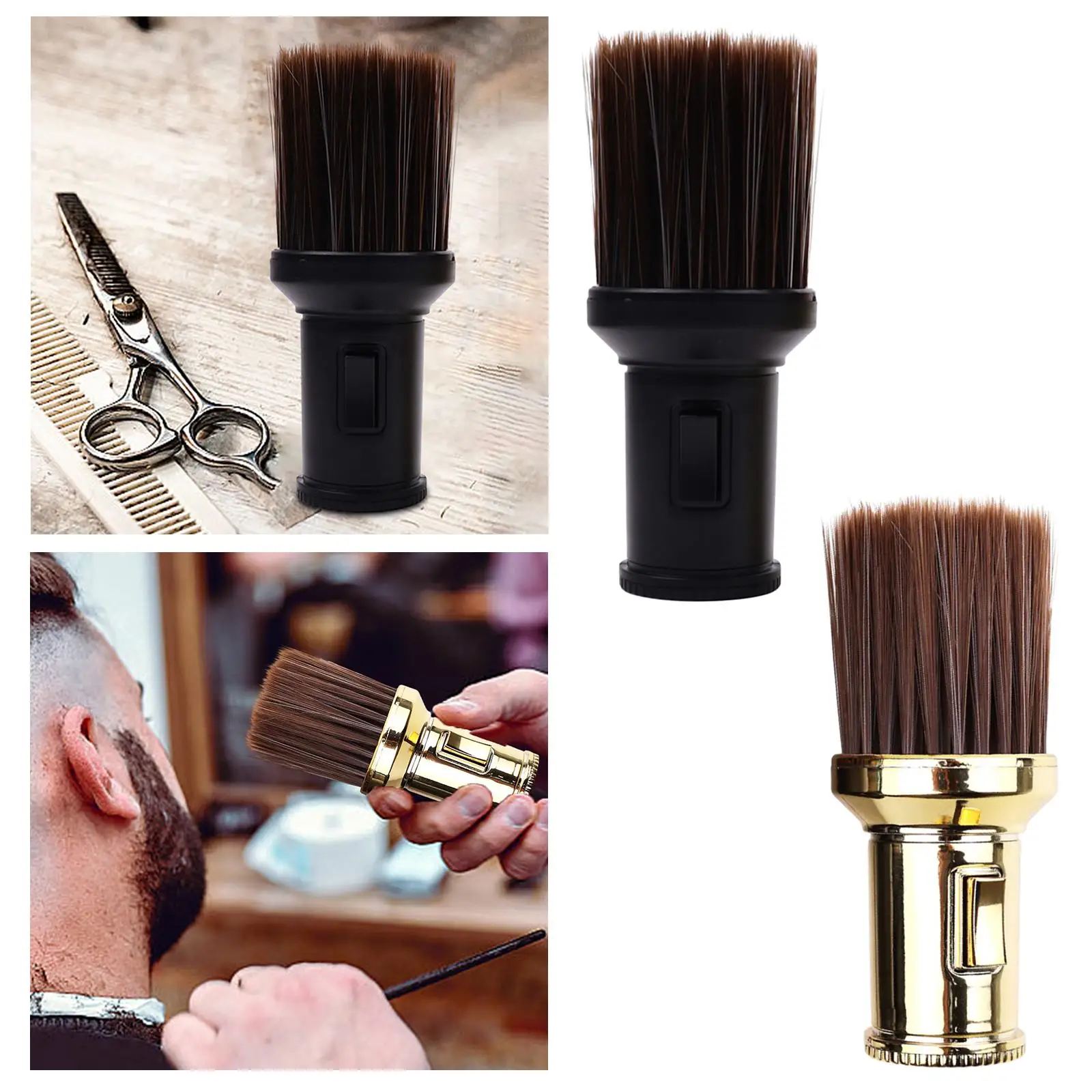Neck Duster Hair Styling Brush Soft Brush Hairbrush Hair Cutting Brush for Hair Cutting Remove Broken Hair Salon Home Use Neck
