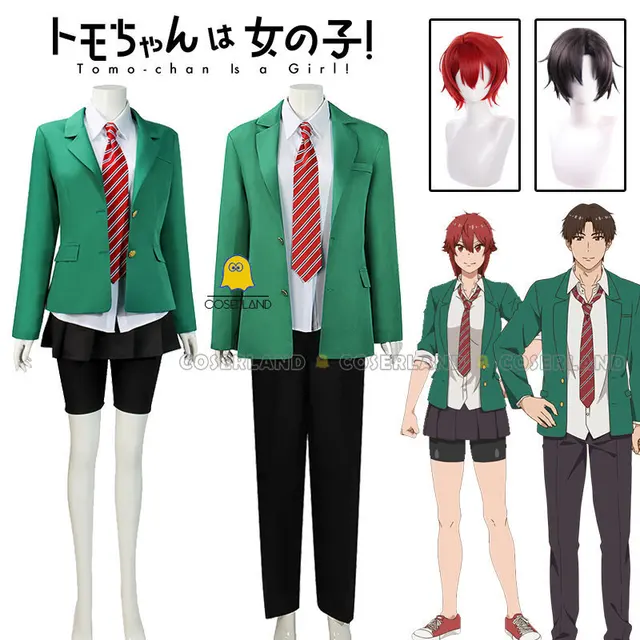  HOLRAN Anime Tomo-chan Is a Girl! Cosplay Tomo Aizawa Costume  Halloween Uniform Suit School Uniform Outfits : Clothing, Shoes & Jewelry