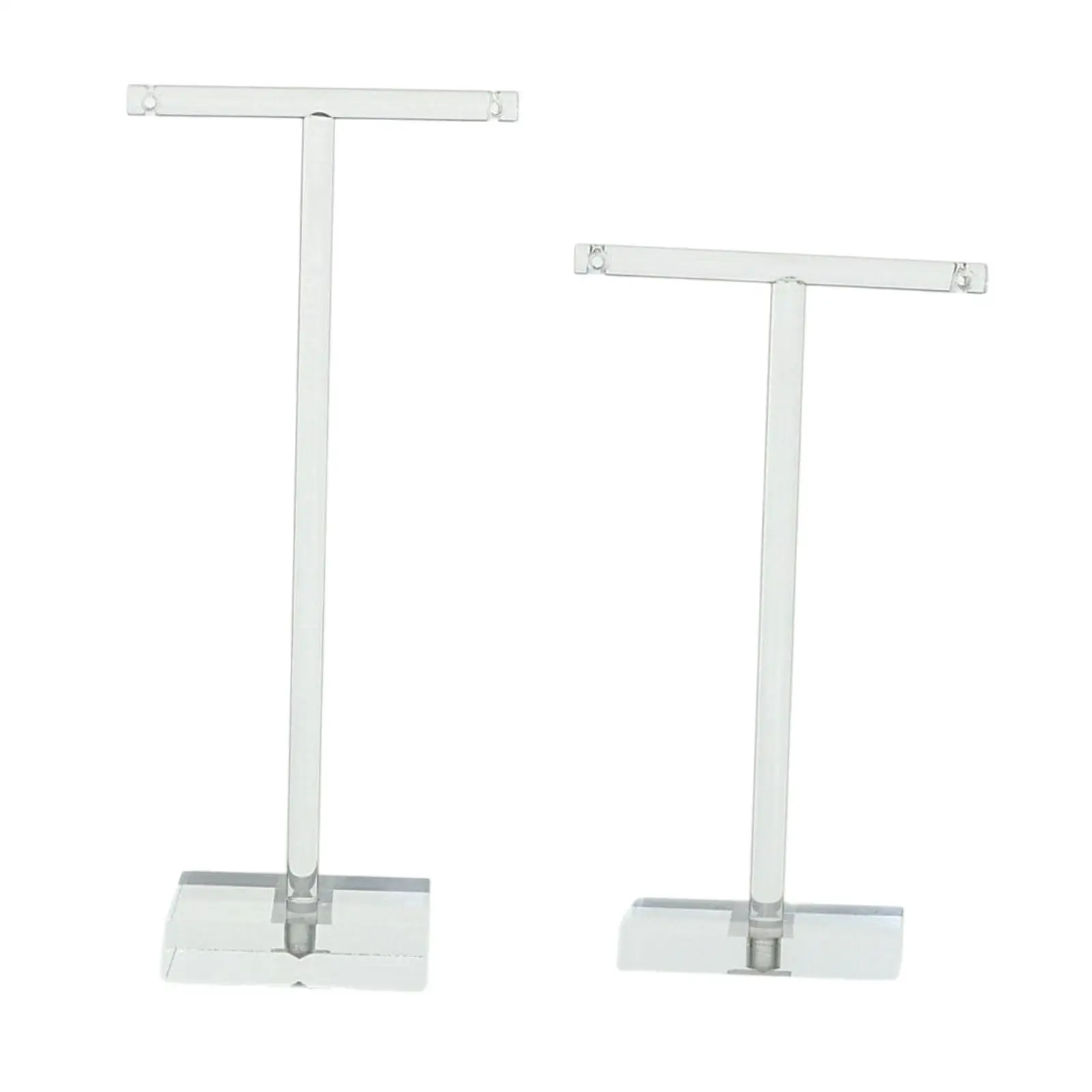 2x Earring Display Stand T Bar with Base Earring Holder Earring Stand Jewelry Organizer for Desktop Home Vanity Dresser Store