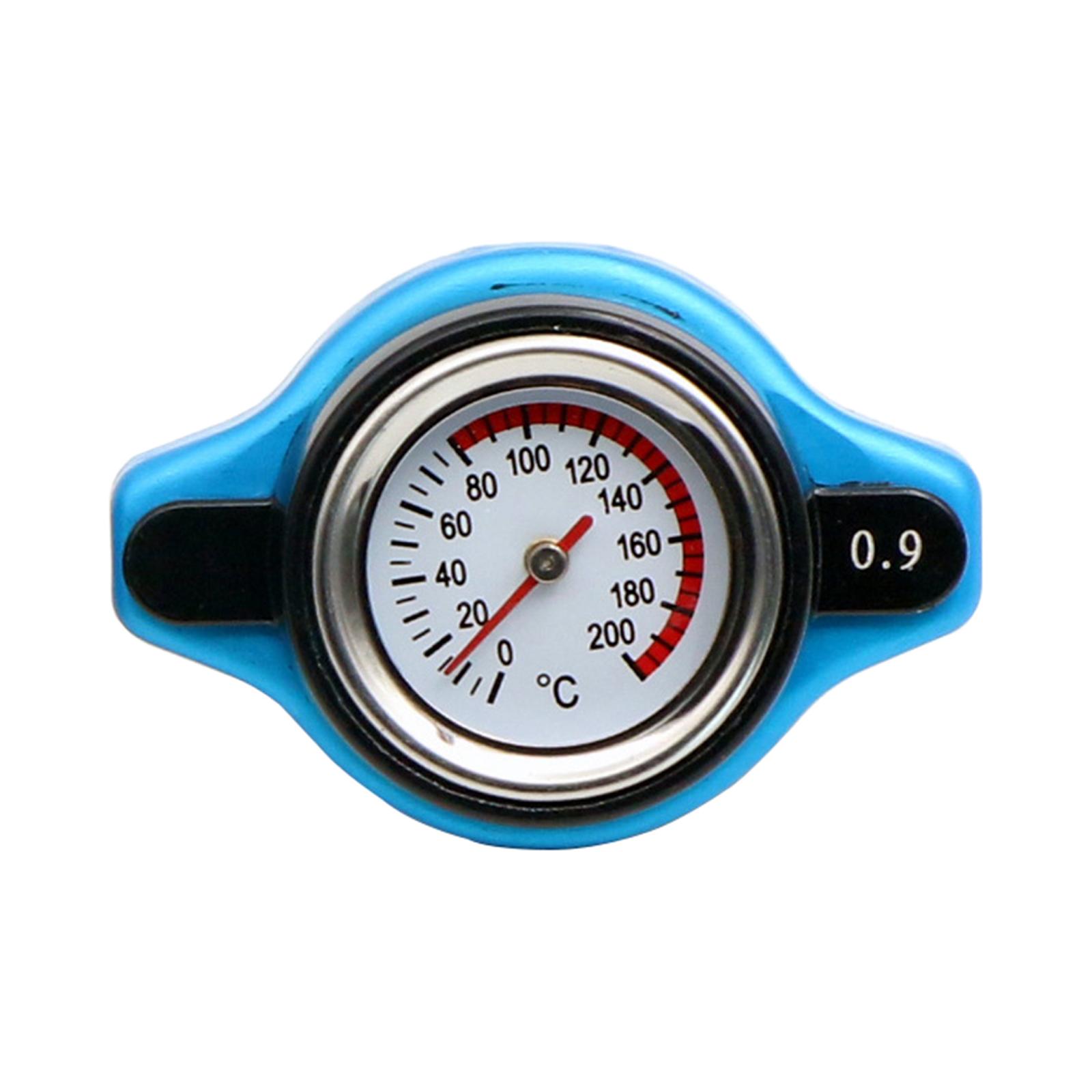 Car Thermost Radiator Cap Cover Water Temp Meter High Performance Easy Installation Accessories Replace Parts Professional