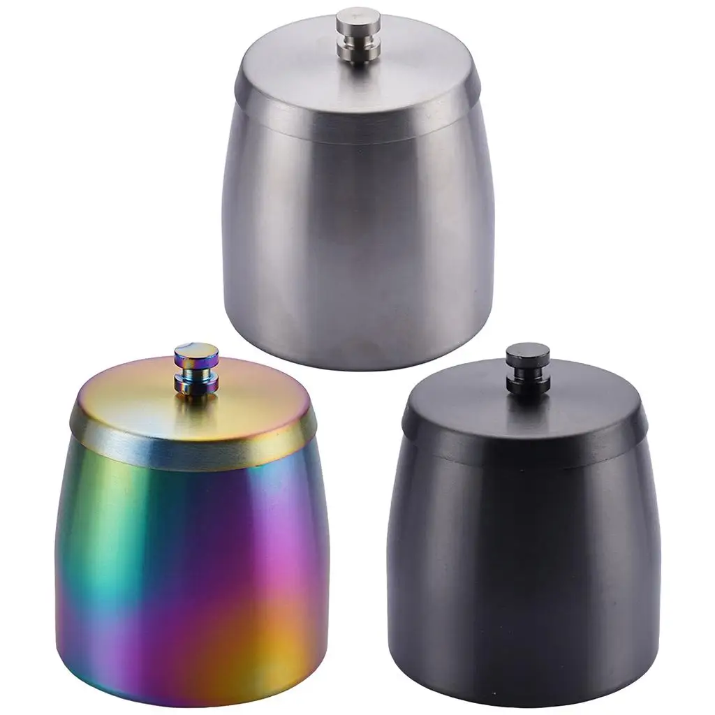 Stainless Steel Cigarette Ashtray with Lid Unbreakable Car Ashtray for Car Garden Outdoor