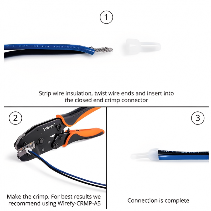 conectores de fio friso tampa terminal, kit