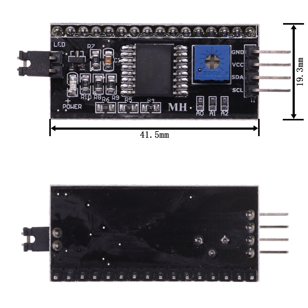 LCD Tela Azul 1602A IIC I2C Serial