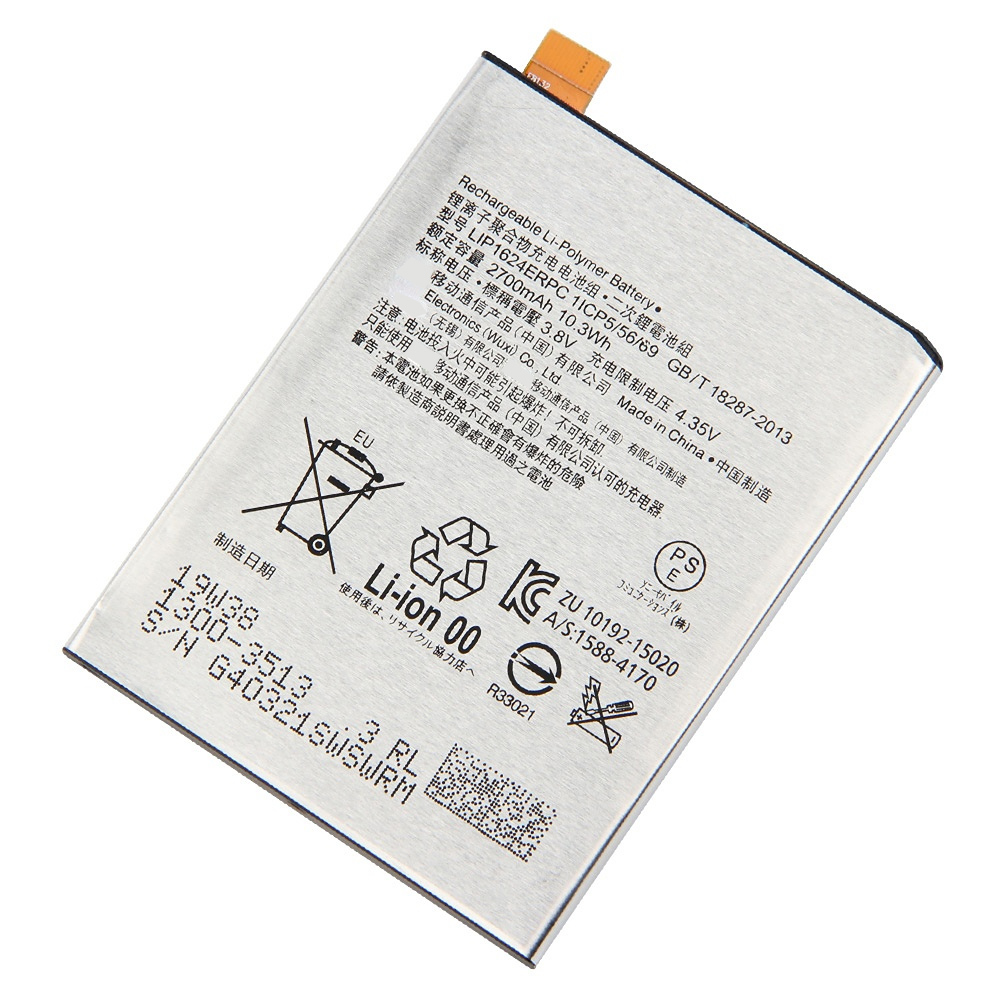 X, bateria do telefone genuíno, LIP1624ERPC, F8132, 2700mAh