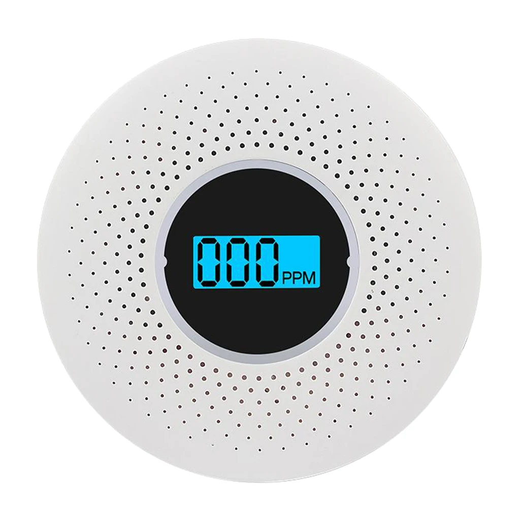Combination Smoke and Carbon Monoxide Alarm Battery Operated Digital Display for Travel Home Bedroom Kitchen