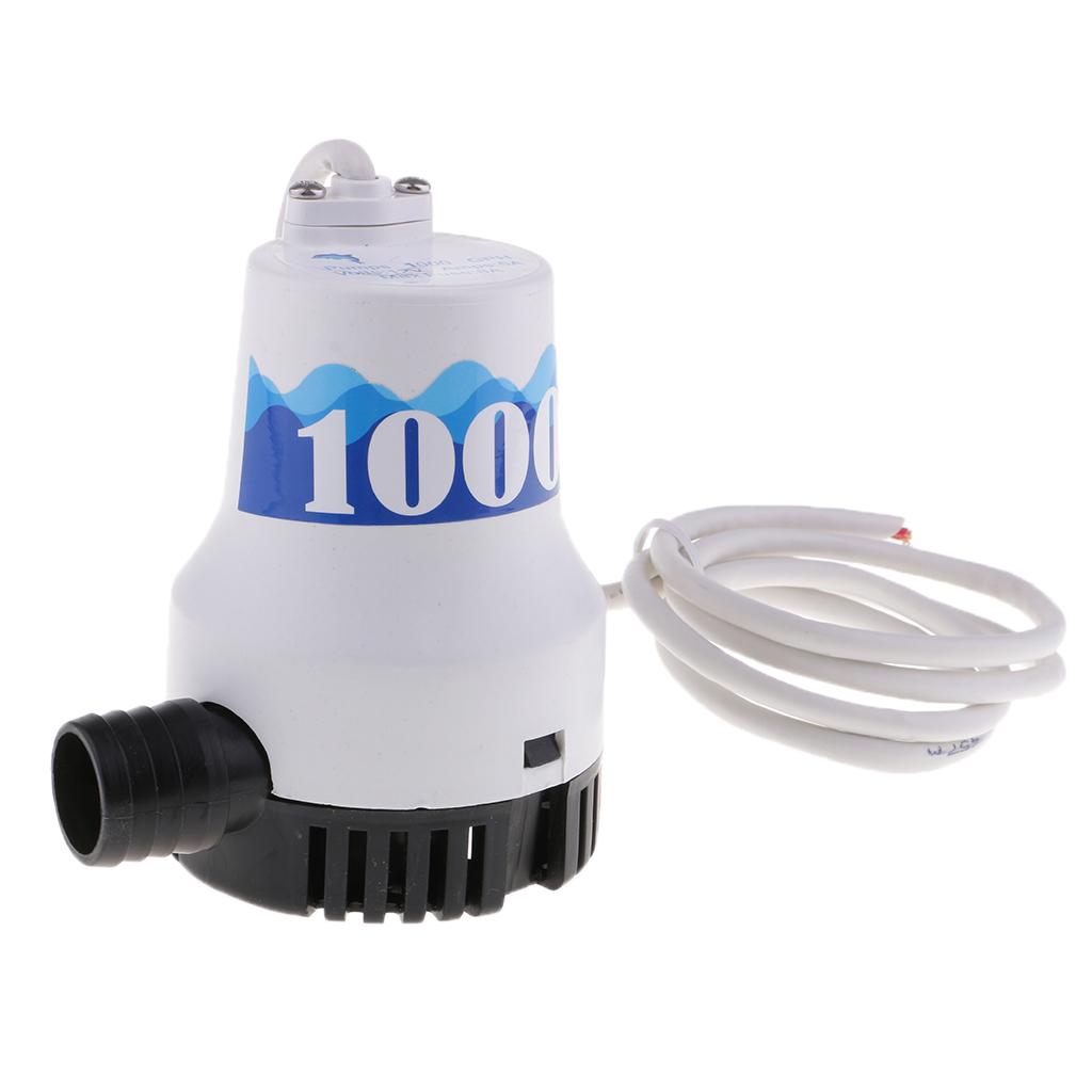 Bilge Water Pump 1000GPH Submersible 12V for Boat Yacht 25mm Outlet