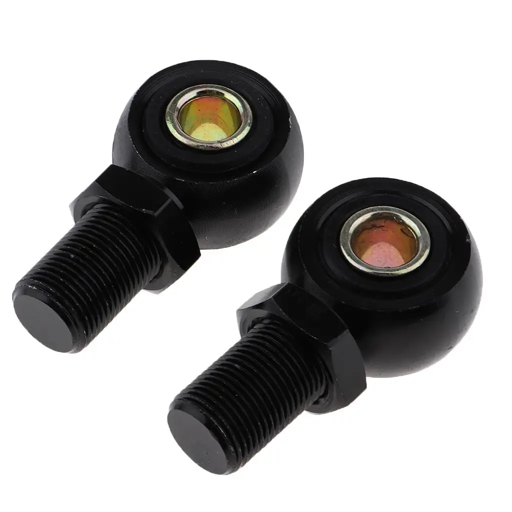 1 Pair of 60x10mm Black Shock Absorber Damper Joint Rear Round Eye Adapter