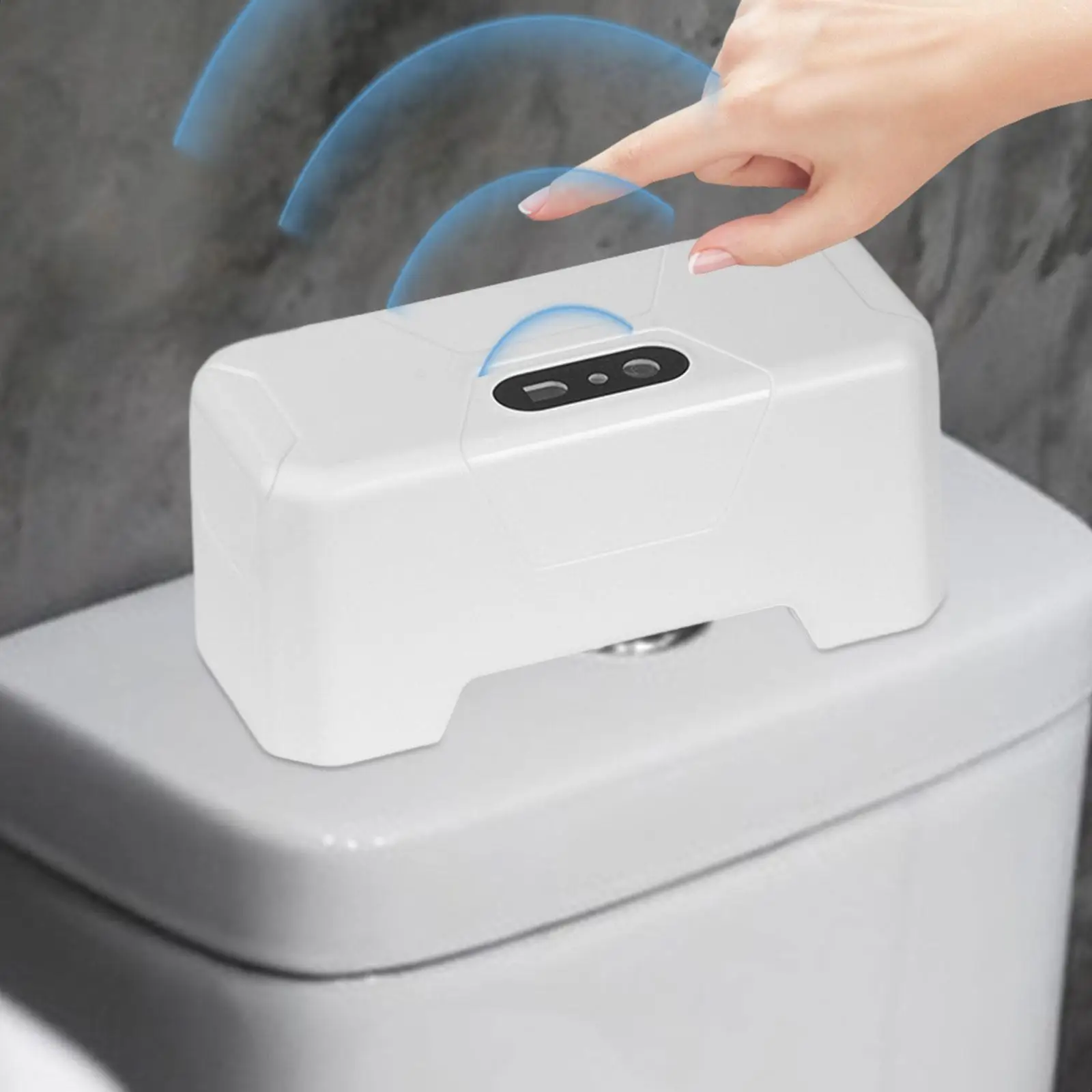 Toilet Flusher Toilet Flush Button Smart Induction Toilet Flushing Sens Hands Free Touchless Toilet Flush for Household Bathroom