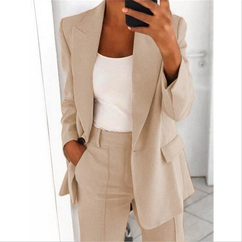 Title 2, Women Blazers Jacket Female Work Office Lady Bl...