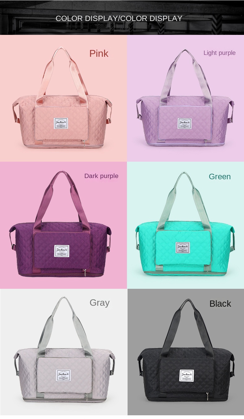 BOLSO DE VIAJE PLEGABLE TEXTURIZADO: ¡Tu compañero ideal para cualquier aventura!