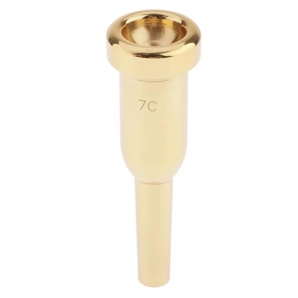 Trumpet Mouthpiece 7C Replacement Musical Instruments Accessories,Gold Plate
