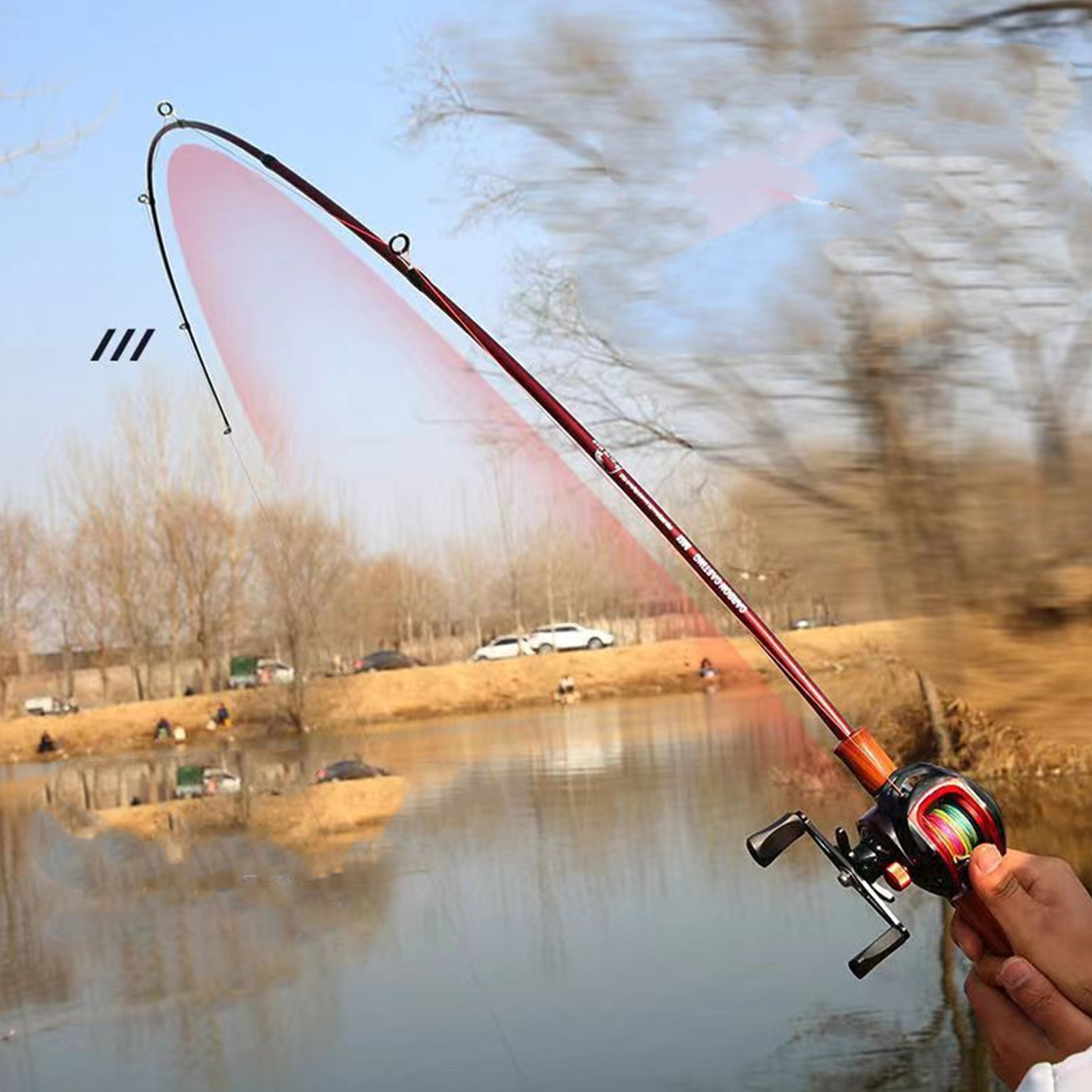 leve equipamento de pesca mar pólo ferramenta