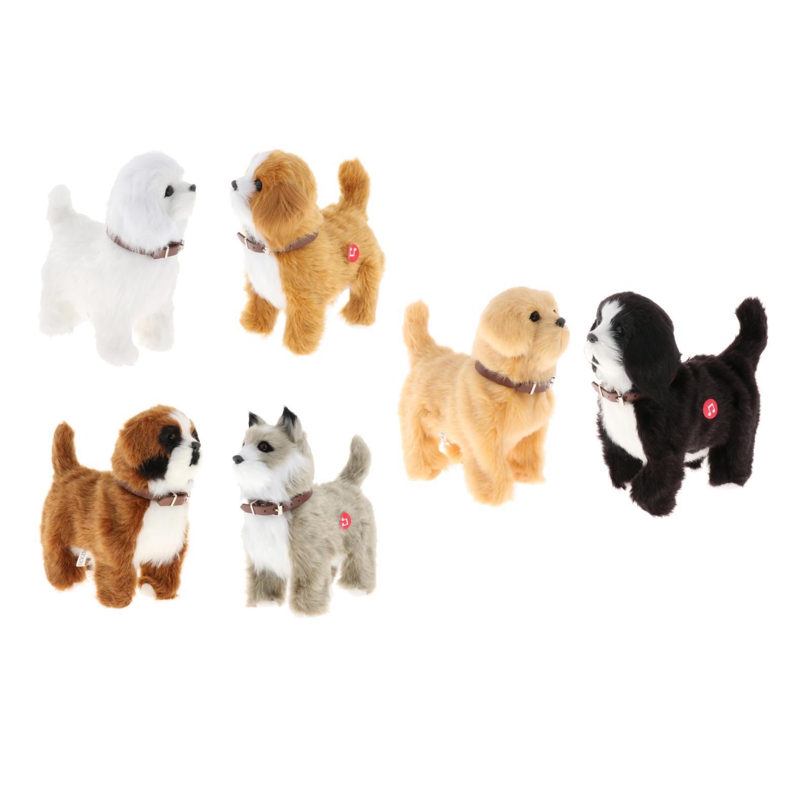 Electronic Pet Plush Toy Interactive Learning Battery Operated Walking Dog Toy Stuffed Animals Doll for New Years Gifts